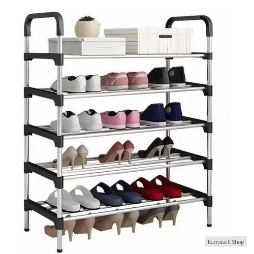 CYFAZA 5-Tiers Shoe Rack Storage Organizer 18 Pairs Large Capacity