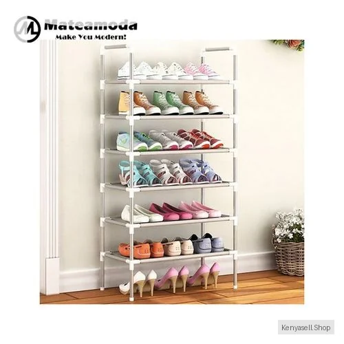 Mateamoda Shoe Rack Stackable Assembly Shoe Clothes Organizer-6 Layers