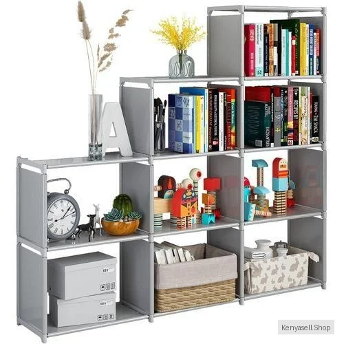CYFAZA Book Shelf Organizer 9 Cubes Storage Bookshelf