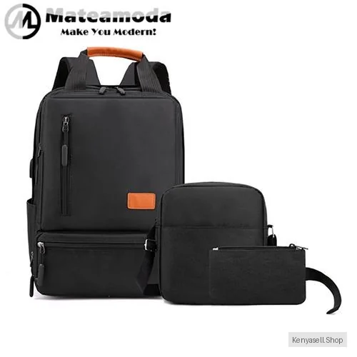 Mateamoda 3 PCS Men Bags Backpacks School Bags Laptop Bags Messenger Bags Satchels Bookbags
