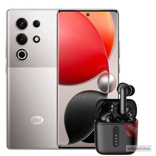 Itel S25 Ultra 4G, 6.78", 8GB RAM + 128GB,(Dual Sim), 5000mAh, Titanium (1YR WRTY) + Itel S25 ultra 128+8 + Free Buds Ace Pro