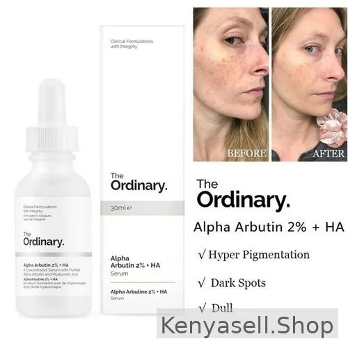The Ordinary Alpha Arbutin 2% + HA (30ml) Serum.