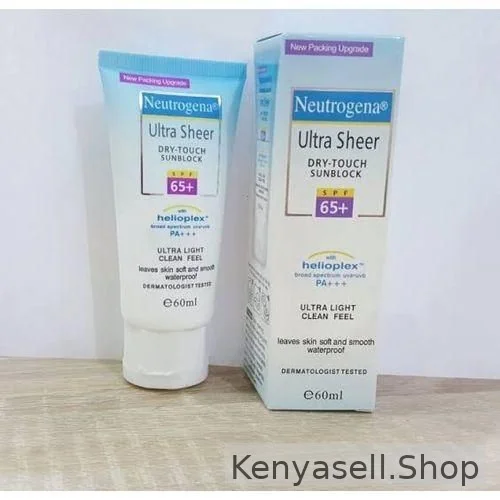 Neutrogena Ultra Sheer Dry-Touch Sunscreen Suncream/ Sunblock SPF 65+ -60ml.