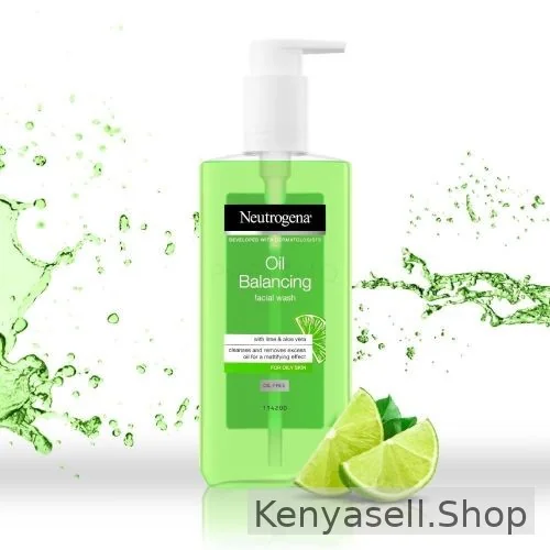 Neutrogena Oil Balancing Facial Wash 200ml With Lime / Aloe Vera