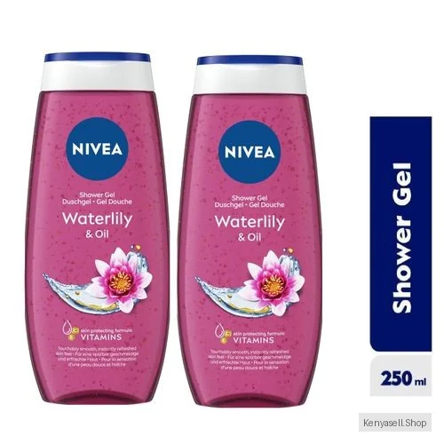 NIVEA Waterlily & Oil Shower Gel For Women 250ml (Pack Of 2)