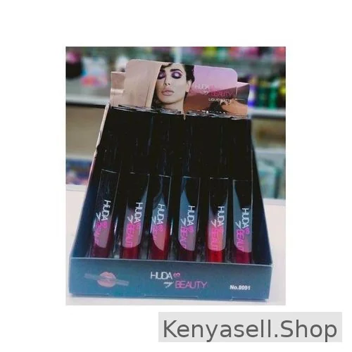 Huda Beauty  Black Lip Gloss Beauty Gloss - 12 Pcs