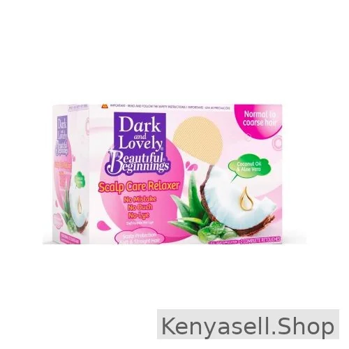 Dark And Lovely Beautiful Beginnings Scalp Care Relaxer Kit Normal to Coarse Hair