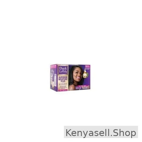 Dark & Lovely  Superior Moisture Plus No Lye Relaxer Kit.