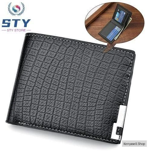STY Men Alligator Pattern Billfold Business Wallets Horizontal Credit Card Holder