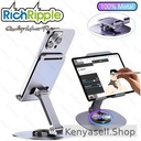 Purple Metal Desktop Phones & Tablets Holder Foldable Stand