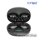 TYNIX M52 Small Earphones Sleep Wireless Earbuds Bluetooth 5.3 Headphones Stereo Noise Cancelling- Black