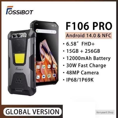 FOSSiBOT F106 PRO 256GB Rugged 6.58" FHD IPS Display Fast Charging Night Version Loudly Speaker 12000mAH 33W Rapid Charging Phone