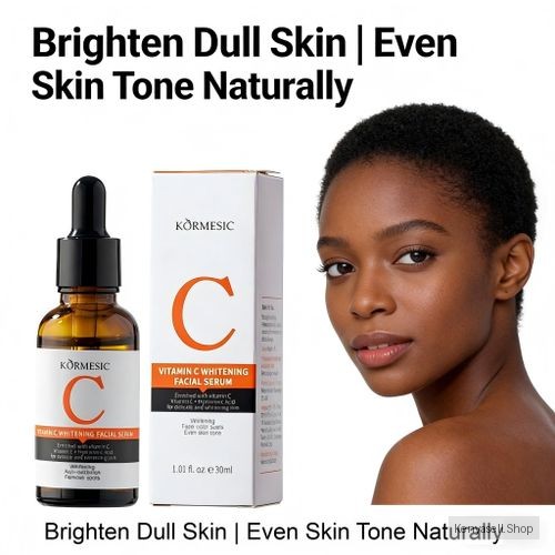 KORMESIC Vitamin C Brightening Face Serum/Facial Essence 30ml | Dark Spots Reduction Even Skin Tone Smooth Fine Lines
