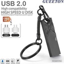 GUEETON 128GB Metal OTG Usb Flash Drive Waterproof 3D Embossment
