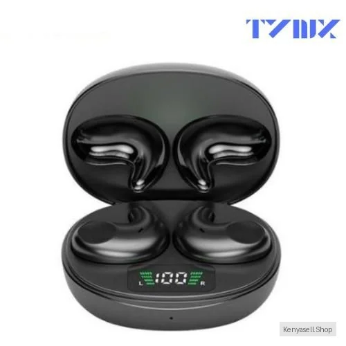 M52 Small Earphones Sleep Wireless Earbuds Bluetooth 5.3 Headphones Stereo Noise Cancelling- Black