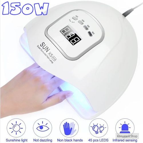 150W LED UV Nail Gel Polish Dryer Lamp Light Machine 4 Timers Nail Dryer