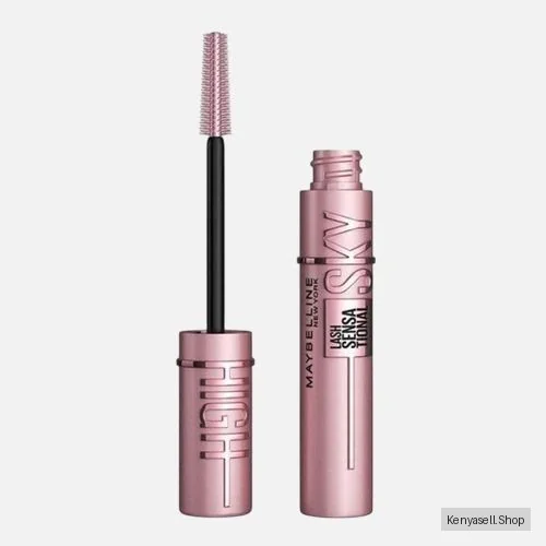 Maybelline Sky High Lash Sensational Mascara, Limitless Length & Volume, Flex Tower Brush, Light-as-Air Feel, With Bamboo Extrac - Black