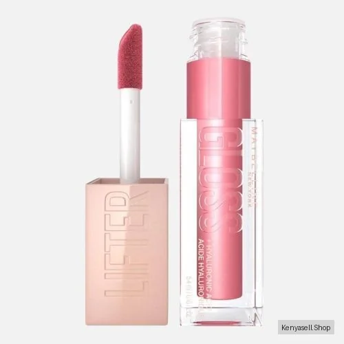 Maybelline Lifter Gloss Plumping and Hydrating Lip Gloss, Shade: 005 Petal, with Hyaluronic Acid for Super Juicy Lips with Incredible Shine, 5.4ml