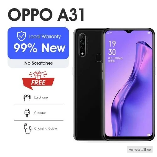 OPPO A31 6GB RAM+128G ROM Refurbished Dual SIM6.5 Inch Screen HD Camera 12MP Face Unlock+Fingerprint Smartphone