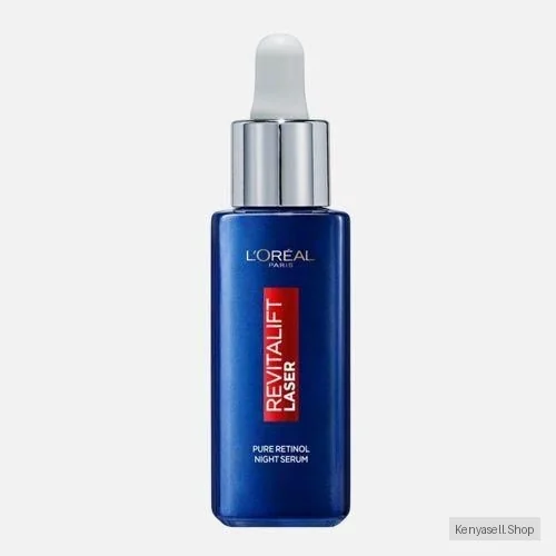 L'Oréal Paris Revitalift Laser Pure 0.2% Retinol Deep Wrinkle Night Face Serum, Formulated with Glycerine and Hyaluronic Acid - 30ML