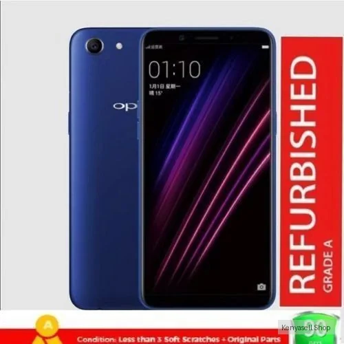 OPPO Refurbished A83 4GB + 32GB Smartphone - 4G LTE Dual Card 5.7-inch Display - Face Unlock（Blue）
