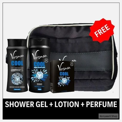 VERSMAN Swagger Sack: Cool 400ml Lotion + Shower Gel + Perfume (Pack of 3)