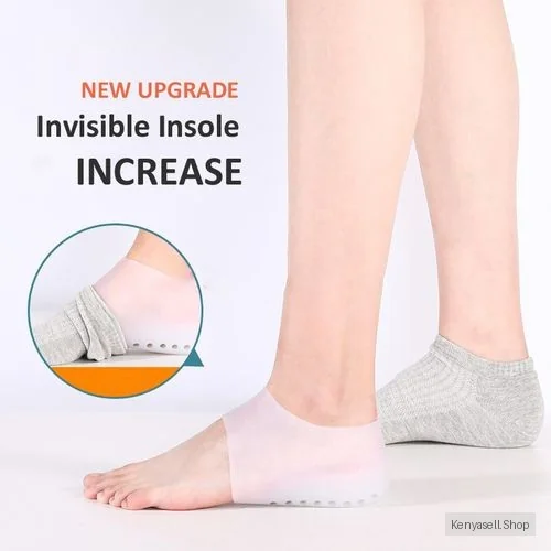 Super Elastic Heightening Insole Low Part Breathable Silicone Men And Women