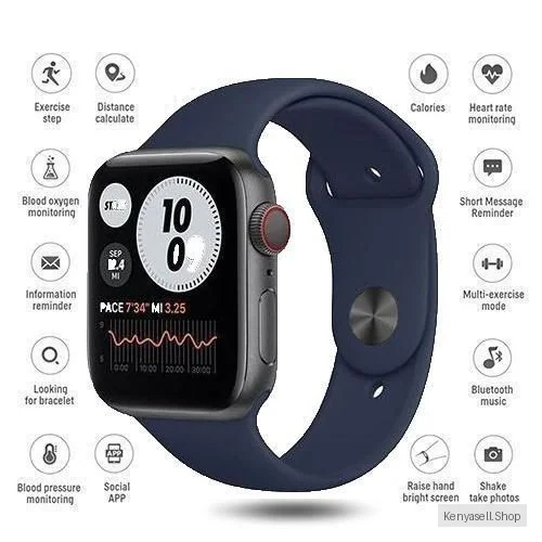 Smart Watch 2.2” Full Touch Screen Bluetooth Call Multi Sport Mode Bracelet Blood Pressure, Heart Rate, Sleep Monitoring Men's Watch Fashion Watch