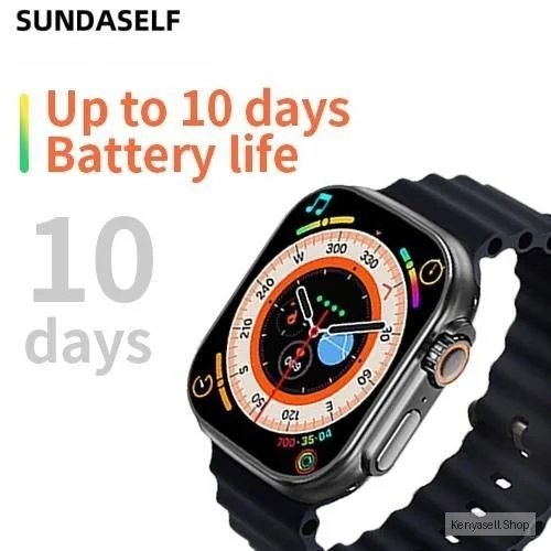 SUNDASELF 2.09''inch Smartwatch Native Storm Waterproof T900U Black