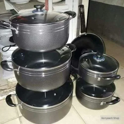 TC 11 Pieces Non Stick Cooking Pots- Sufuria Set-Cook Ware Sets