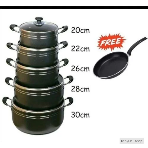 TC 11 Pieces Non Stick Cooking Pots- Sufuria Set-Cook Ware Sets