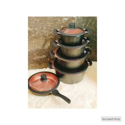 TC 10 Pieces Heavy Die Cast Non-Stick Cooking Pot Sufuria Set
