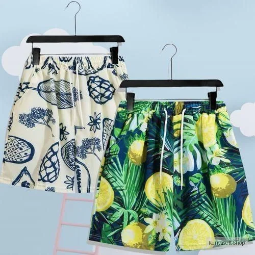 Berrykey 2 Set Mens Fitness Running Beach Shorts Men Sports Pants