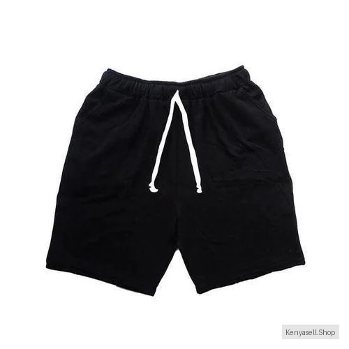 Summer trendy casual men's shorts tie rope