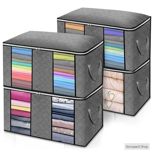 4Pcs/Set Foldable Clothes Quilt Storage Bags