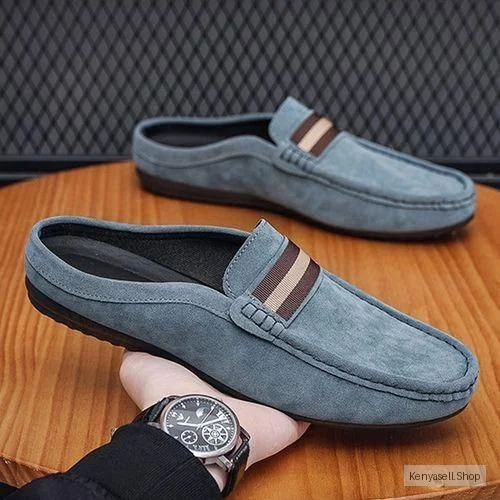 Banagat Mens Casual Half Loafers & Slip-ons Slippers Open Shoes Sandals Blue