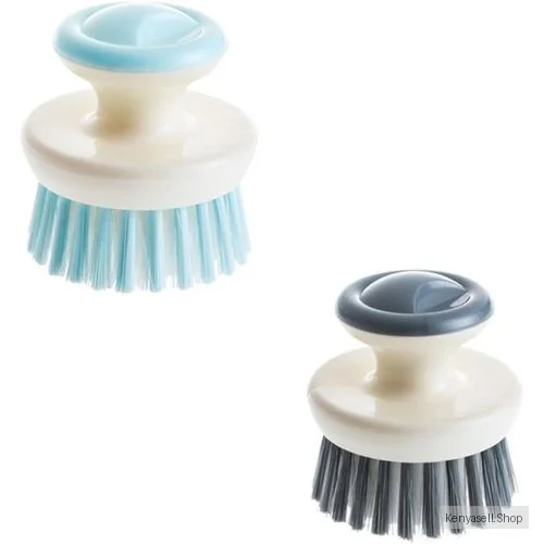 2 Pack Dish Scrub Brush,Ergonomic Grip Palm Brush,Kitchen Scrub Brushes for Cleaning, Dish Scrubber with Stiff Bristles for Sink, Pot Brush, Dish Brush, Kitchen Sink Cleaning