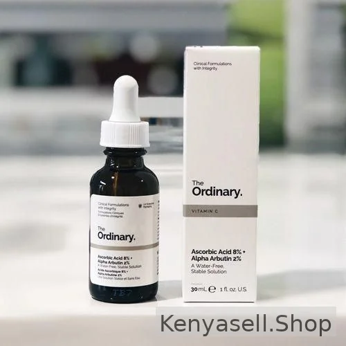 The Ordinary Vitamin C Ascorbic Acid 8%+Alpha Arbutin 2%- Brightening Skin Tone ,Antiaging