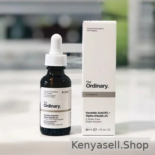 The Ordinary  Vitamin C Ascorbic Acid 8%+Alpha Arbutin 2%- Brightening Skin Tone ,Antiaging
