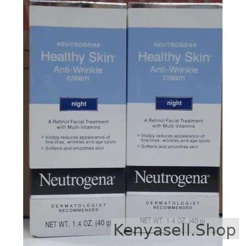 Neutrogena Healthy skin Antiwrinkle Night Cream with Retinol, Hyaluronic Acid, and Vitamin E, uncovers vibrant, healthier-looking skin