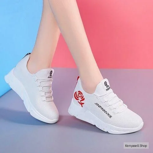 FUXING FASHION Women's Breathable And Non Slip Shoes Sneakers Women Shoes Ladies
