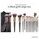 Homarom Makeup Brush Sets 15PCS  Professional Ultra-Soft Makeup Brush Set Eyeshadow & Blush Brushes,Contour Brush, Full Makeup Brush Collection with Bag