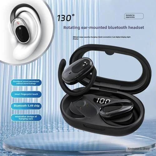 GT530 Ear-hook Sports Bluetooth Headphones – 5.4, 10M Range, IPX5, 8H+ Battery, Bass