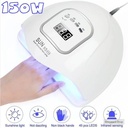 150W LED UV Nail Gel Polish Dryer Lamp Light Machine 4 Timers Nail Dryer