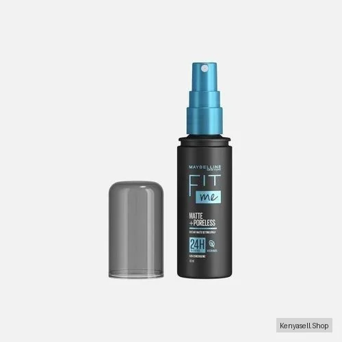 Maybelline Fit Me Matte & Poreless Setting Spray, Setting Mist For All Skin Tones, Prevents Colour Fading, Mattifying, 24H Oil Control, Protects The Skin, Long Shine-free Makeup, 60ml