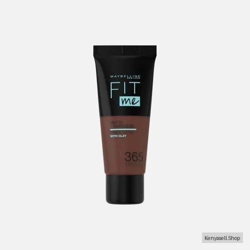 Maybelline Fit Me Matte And Poreless Foundation For Normal To Oily Skin, Full Coverage Blendable Upto 12H, Enriched With Clay - 365 Espresso, 30ml