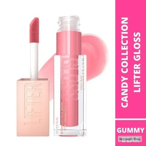 Maybelline Hydrating Lifter Gloss Gummy Bear Shade - With Hyaluronic Acid for Hydrated, Fuller, Lifted Lips, 5.4ml