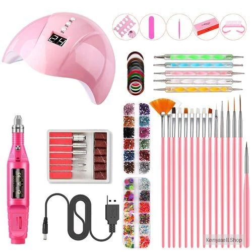 Nail Art Care Set Acrylic Nail Dryer LED Manicure DIY Nail Kit