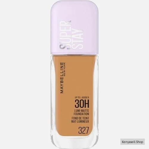Maybelline Super Stay 30H Lumi-Matte Foundation 327, Lightweight and Buildable Full Coverage Foundation Makeup for Up To 30HR Wear, 30ml