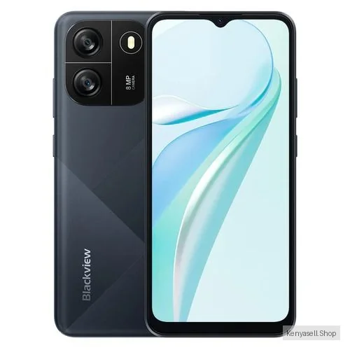Blackview Wave 6C, 6.5", 2GB RAM + 32GB (Dual SIM), 8MP Camera, 5100mAh Battery - 4G, Black.